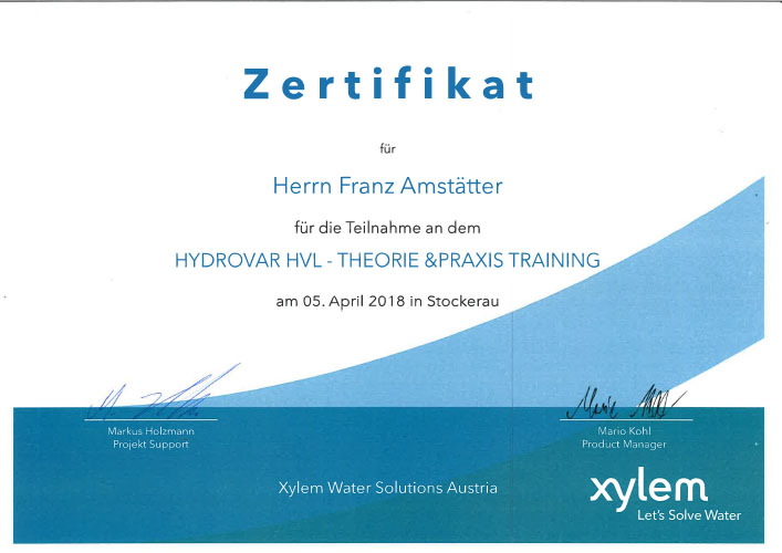 Xylem_Hydrovar_HVL_Training_Amstätter